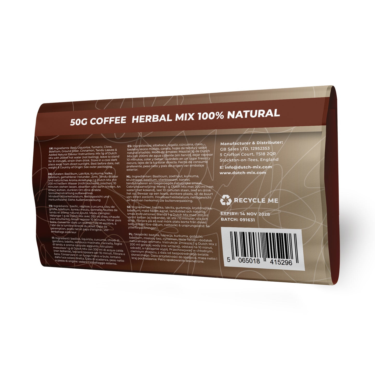 Coffee Flavour Dutch Mix